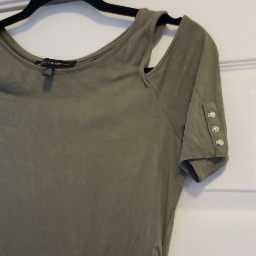 White House Black Market Cold Shoulder Top